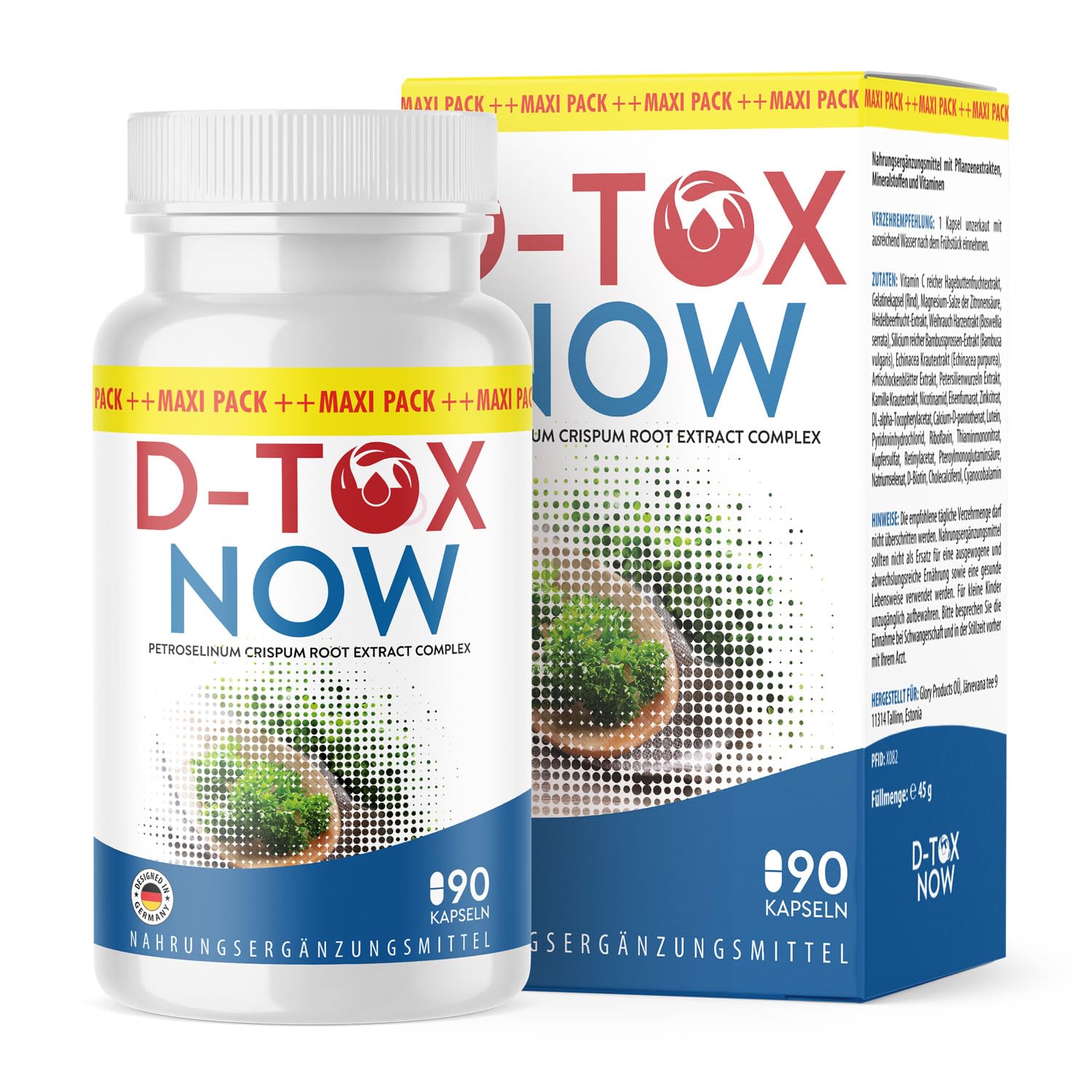 D-Tox Now cápsulas | para su equilibrio físico | sabor neutro | 90 cápsulas