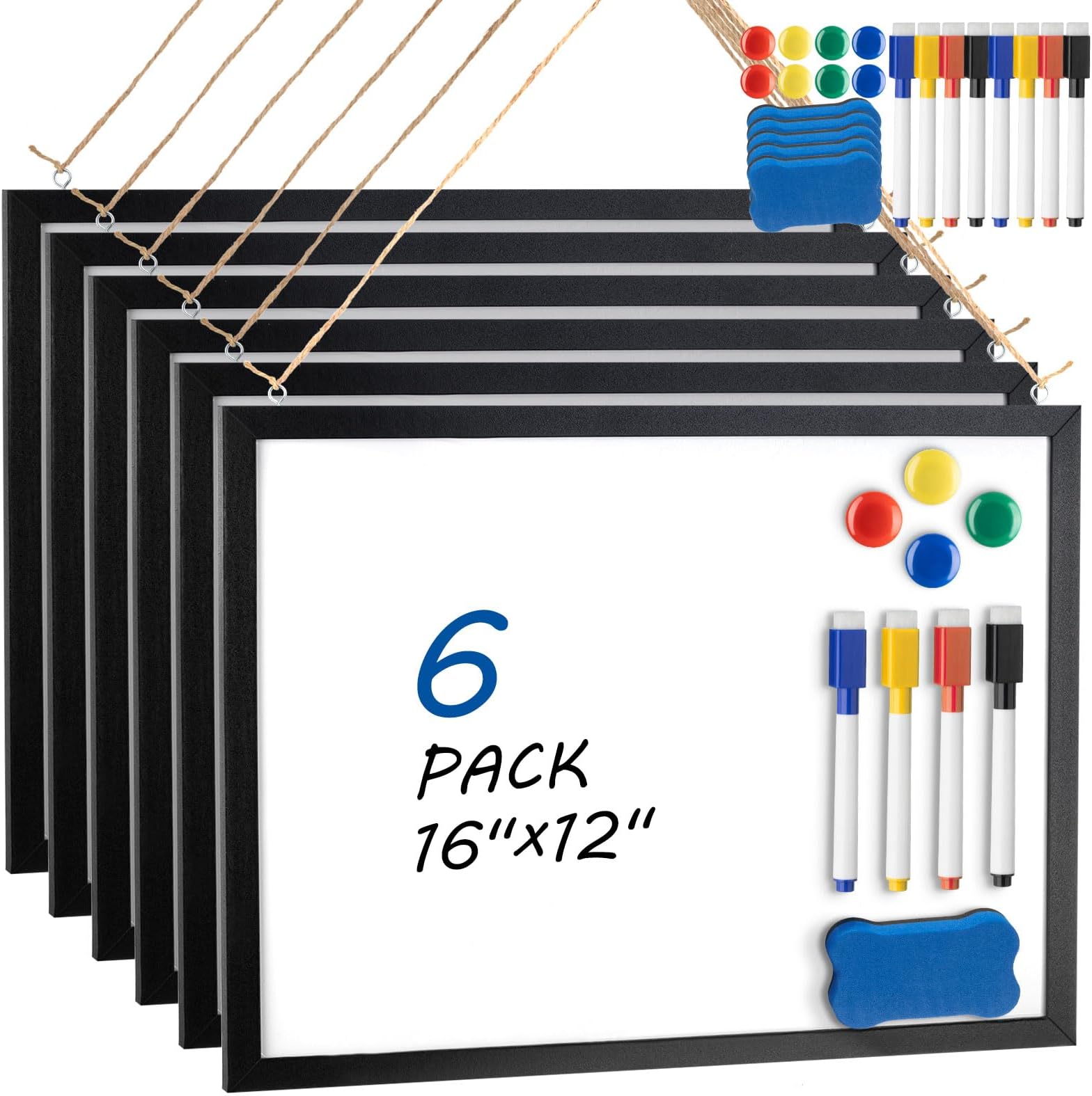 Fuutreo 12 Pcs Dry Erase Music Staff White Boards 11 x 14