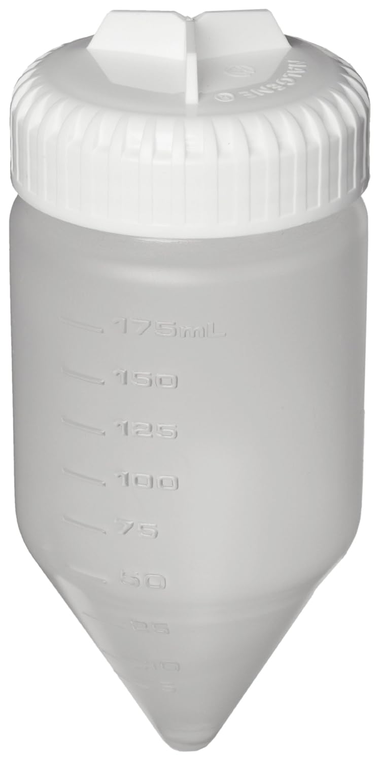 Nalgene 31430175 Polypropylene Copolymer ConicalBottom 175mL Centrifuge Bottle with
