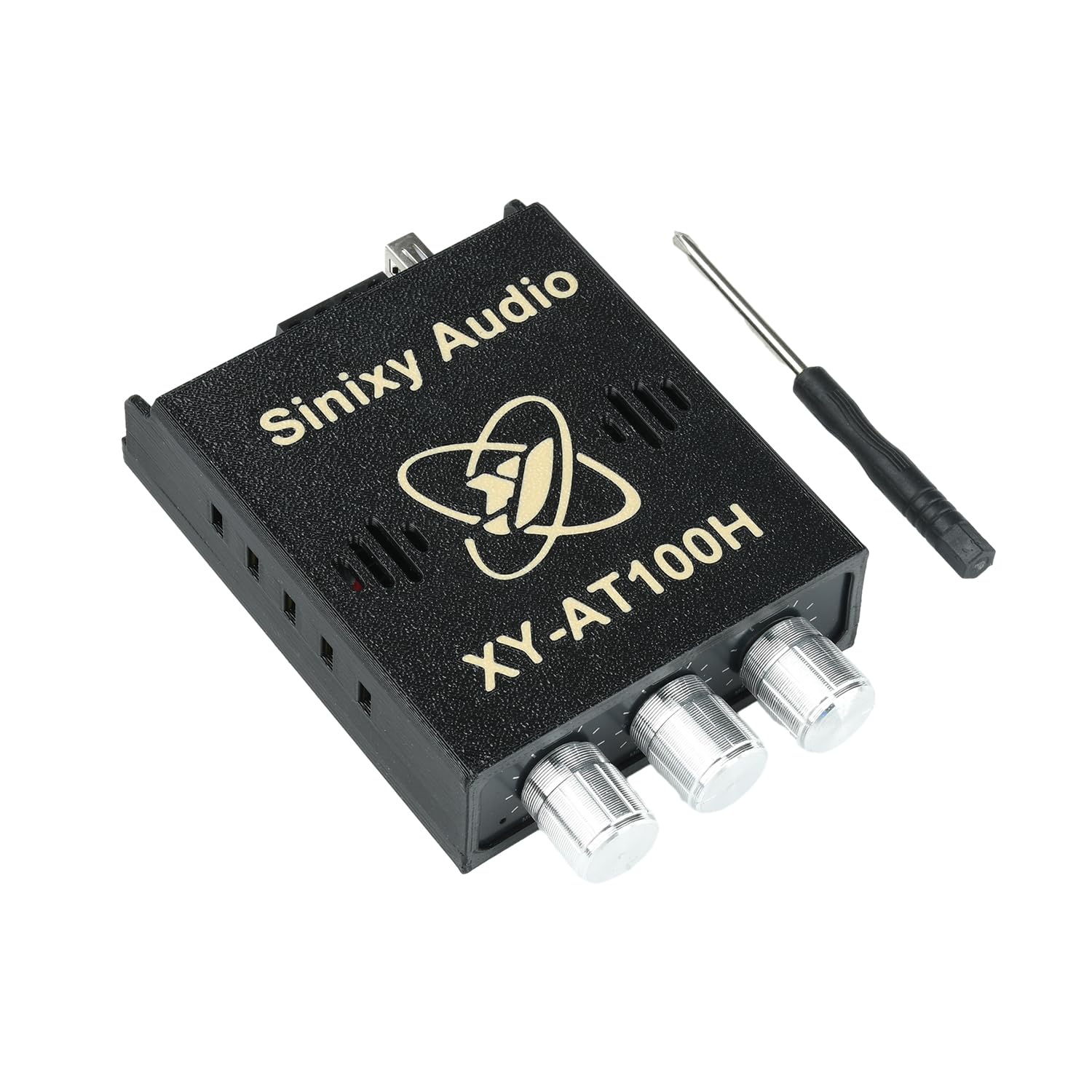XY-AT100H Bluetooth 5.0 Amplifier Board 200W 2.0 Channel HiFi Stereo Amp SBC/AAC Decoding BT/USB/AUX Bass Treble Control DC12-24V Home Car Desktop Audio DIY Module