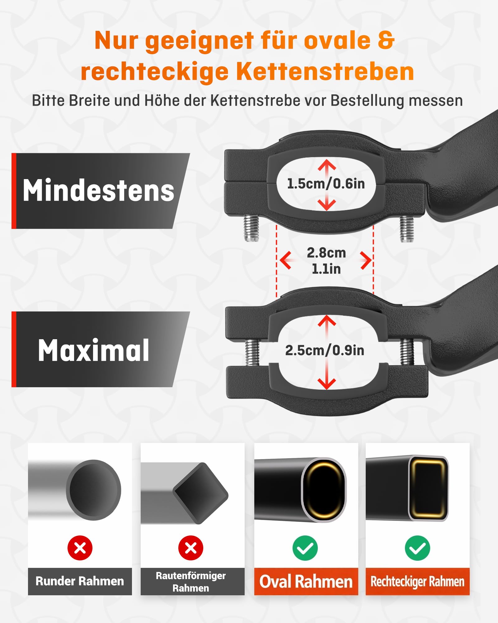 HENMI Fahrradständer 24-29 Zoll,Maximale Belastung(Pro 35,Pro+ 45, Pro Max45) KG,Höhenverstellbarer Fahrrad ständer,Stabil Fahrradständer für Mountainbike, Trekkingrad, Cityrad, Pendlerfahrräder