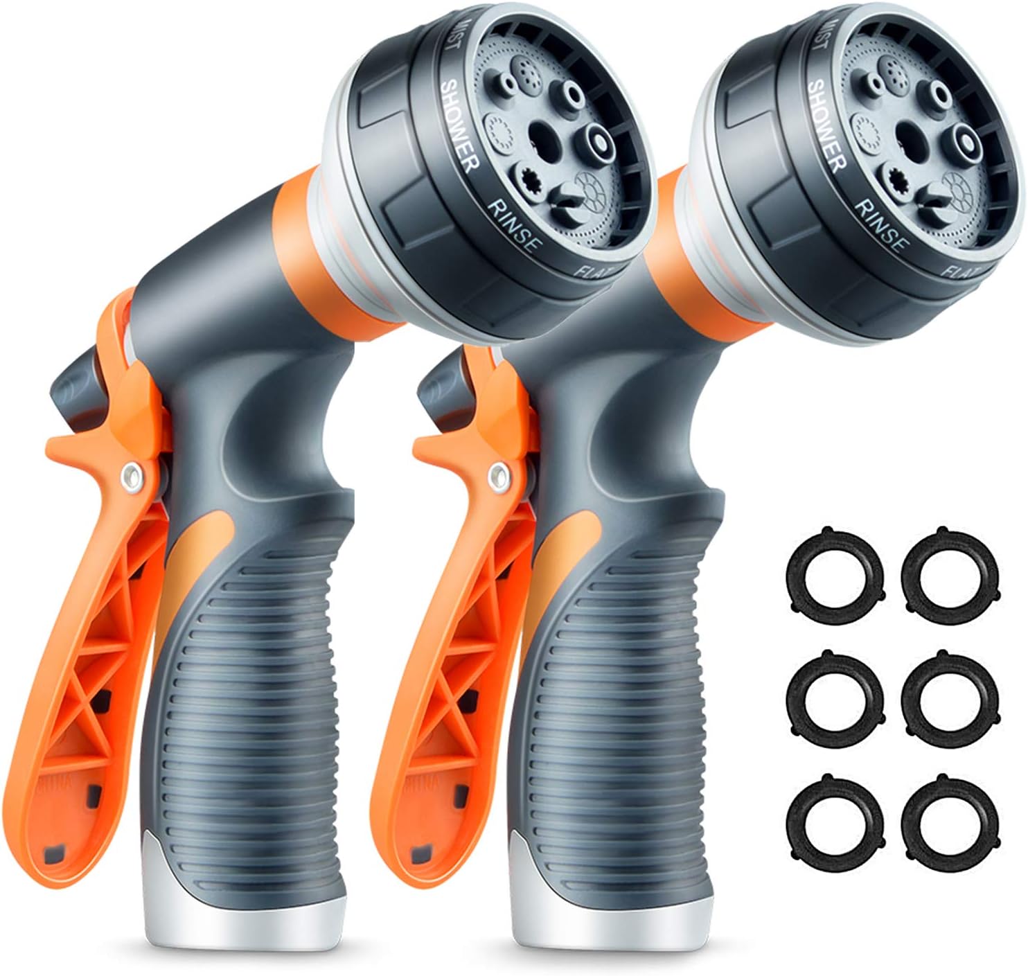DCLYSI Garden Nozzle - 2,Water Hose Nozzle Heavy Duty High Pressure Garden Sprayer for Car Wash, Cleaning, Watering Lawn and Garden and Showering Dog & Pets