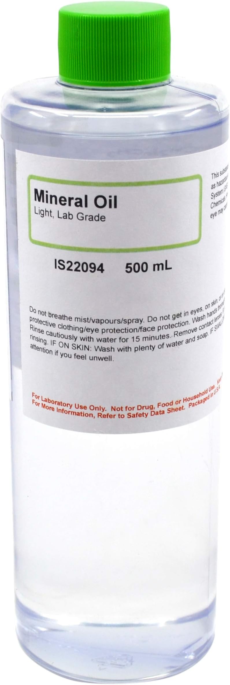Laboratory-Grade Mineral Oil, Light, 500mL - The Curated Chemical Collection