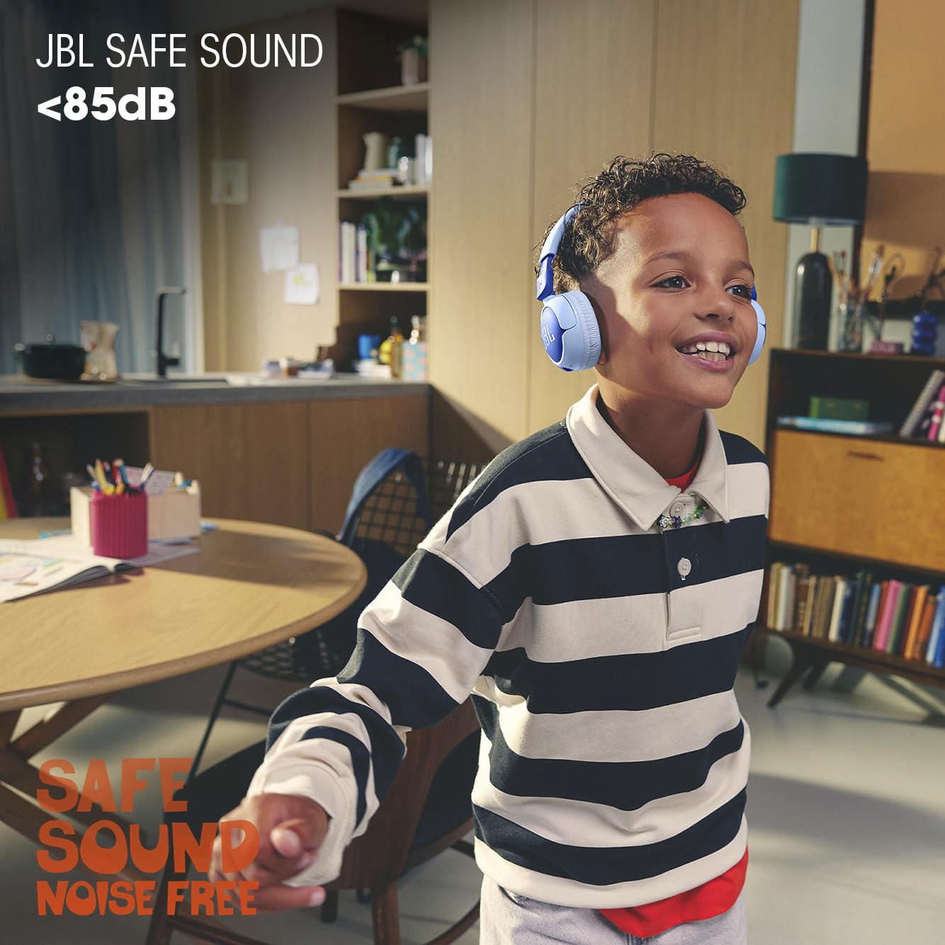 JBL Junior 320BT - Auriculares inalámbricos supraaurales para niños, Sonido Seguro (<85dB), Ajuste para niños, Control Parental con Volumen y Tiempo de reproducción Personalizables y batería de 50