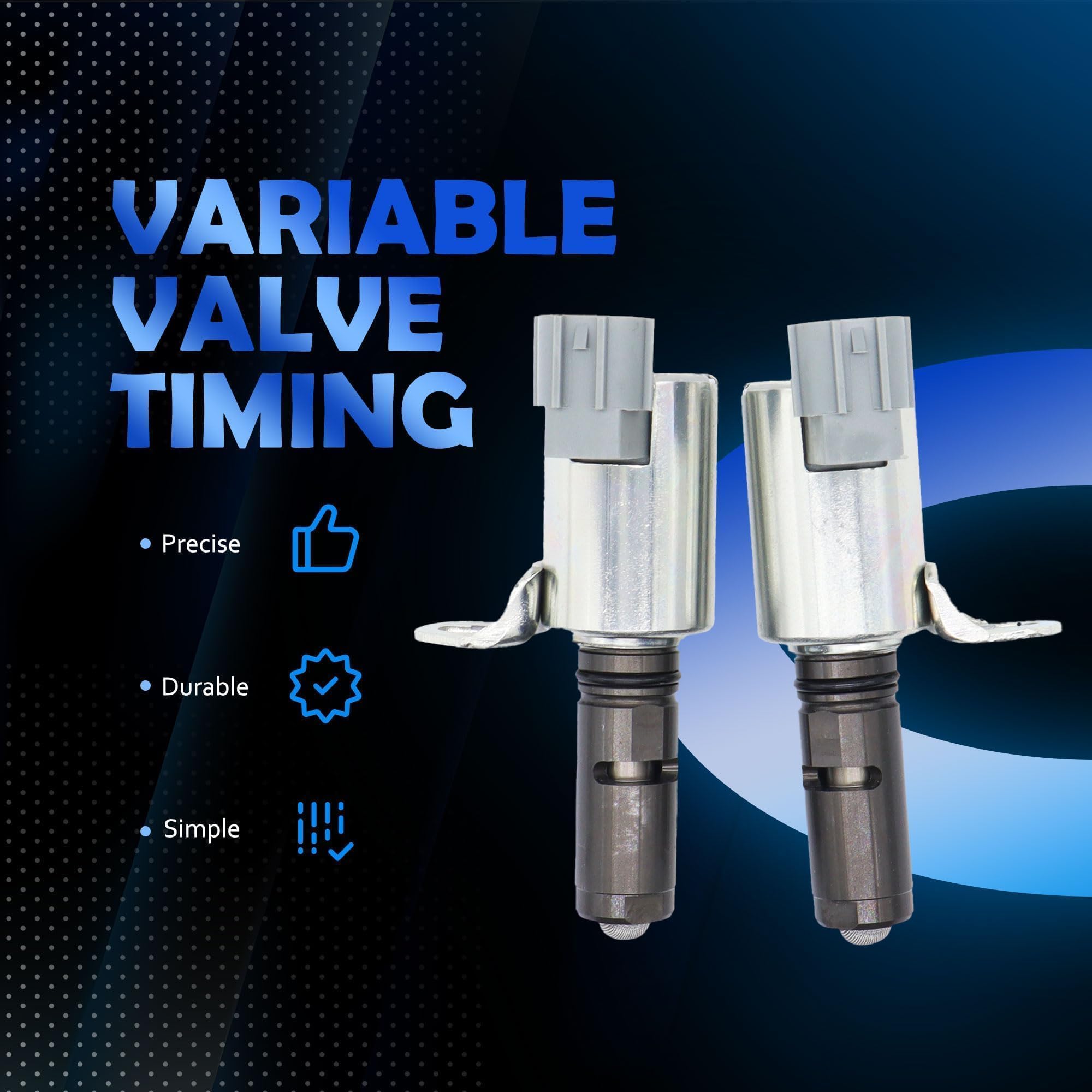 916-722 2 Solenoide variabile della valvola del motore di aspirazione e scarico (VVT) compatibile con Ford Escape 2013-2019, Fiesta 2011-2019, Fusion 2013-2020, Transit Connect 2014-2016 1.5L