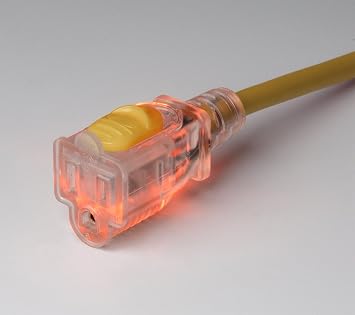 Marinco 150050 Extension Cord, 15A, 14/3, Locking, Lighted, 50'