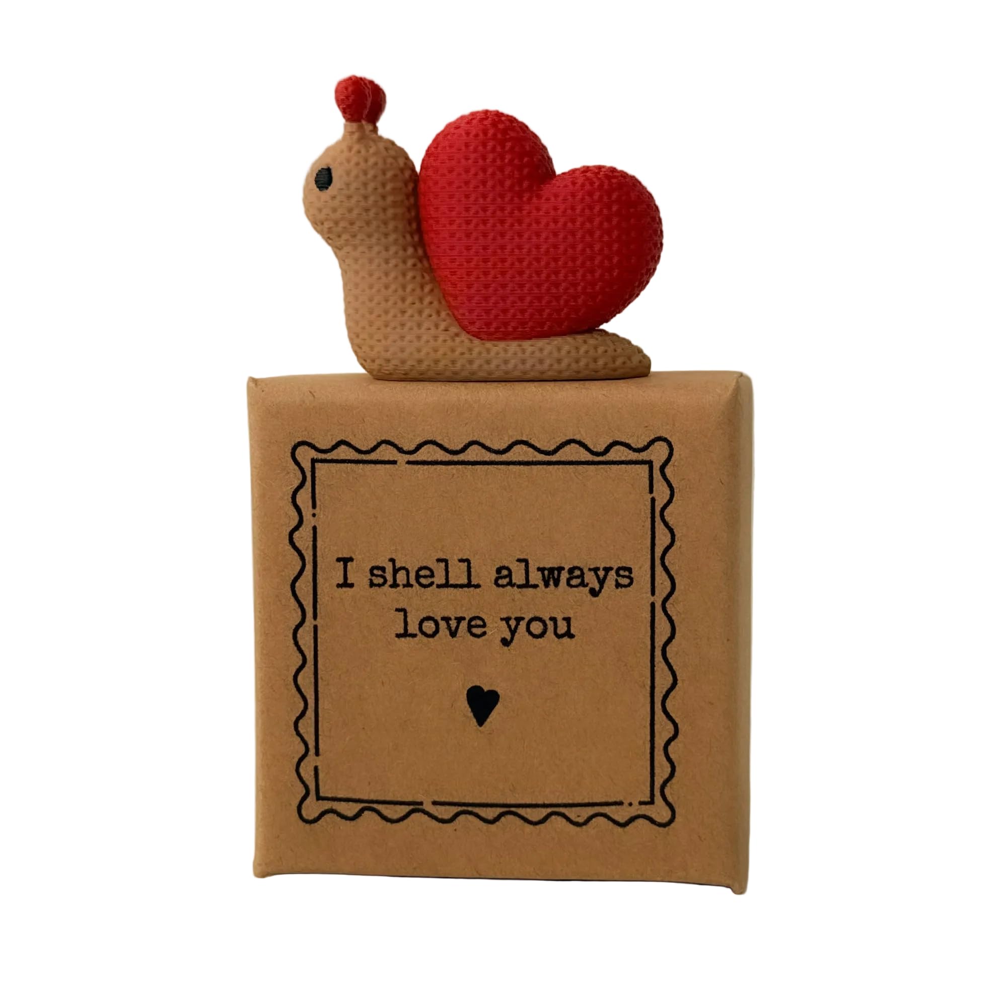 Image Industry “I Shell Always Loved You” Tiny Little Gift – Snail Mini Figurine Keepsake | Best Friend Sentimental Gift | Cute UK Handmade Token Present