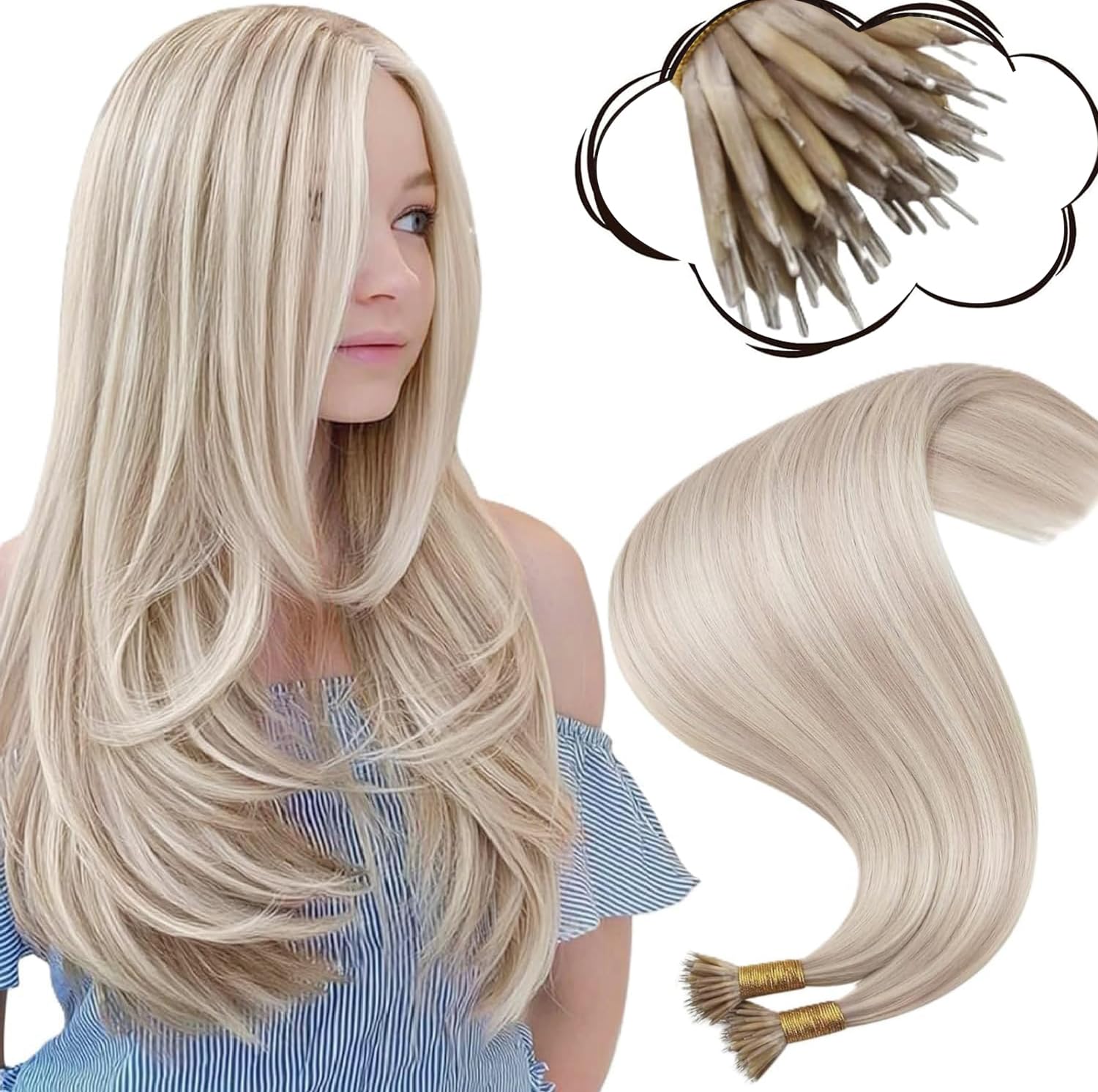 Moresoo Ash Blonde Nano Hair Extensions: Discreet Application, But Is The Colour Right?