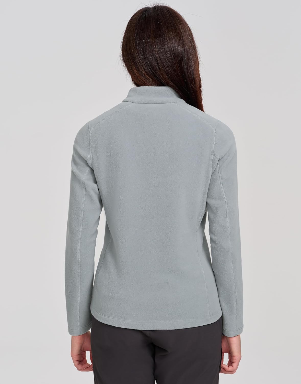 Pioneer Camp Women's Polartec Quarter Zip Fleece Pullover Running Lightweight Thermal Base Layer Long Sleeve Shirts - Image 6