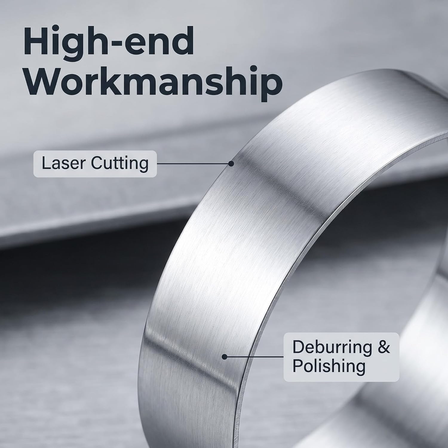 304 Stainless Steel Pie Cuts, 90 Degree Exhaust Pipe Sections, 5 Pcs 2.5in