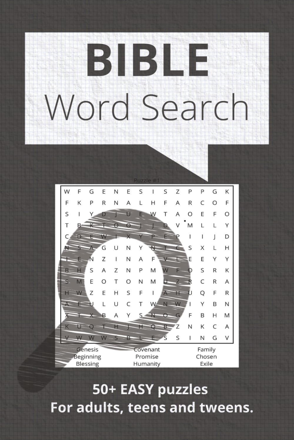 Simple Bible Word Puzzle Search: Word searches with Easy to read Print about Biblical & Christian words and themes, in Old and New Testament 6x9 ... gifts and helps to rest, sabbath & vacations!
