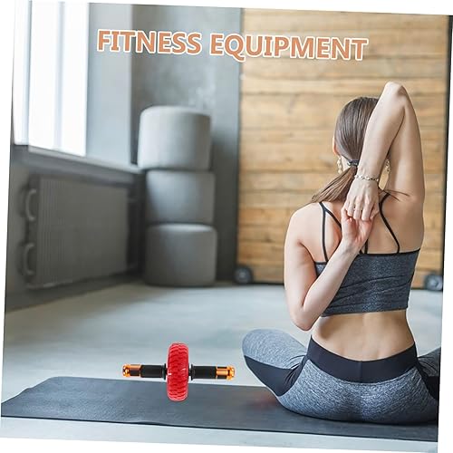 Miniatura 6 de Alipis Rueda de rodillo de abdominales portátil con potente resistencia de resorte para entrenamiento abdominal integral, construcción de alta
