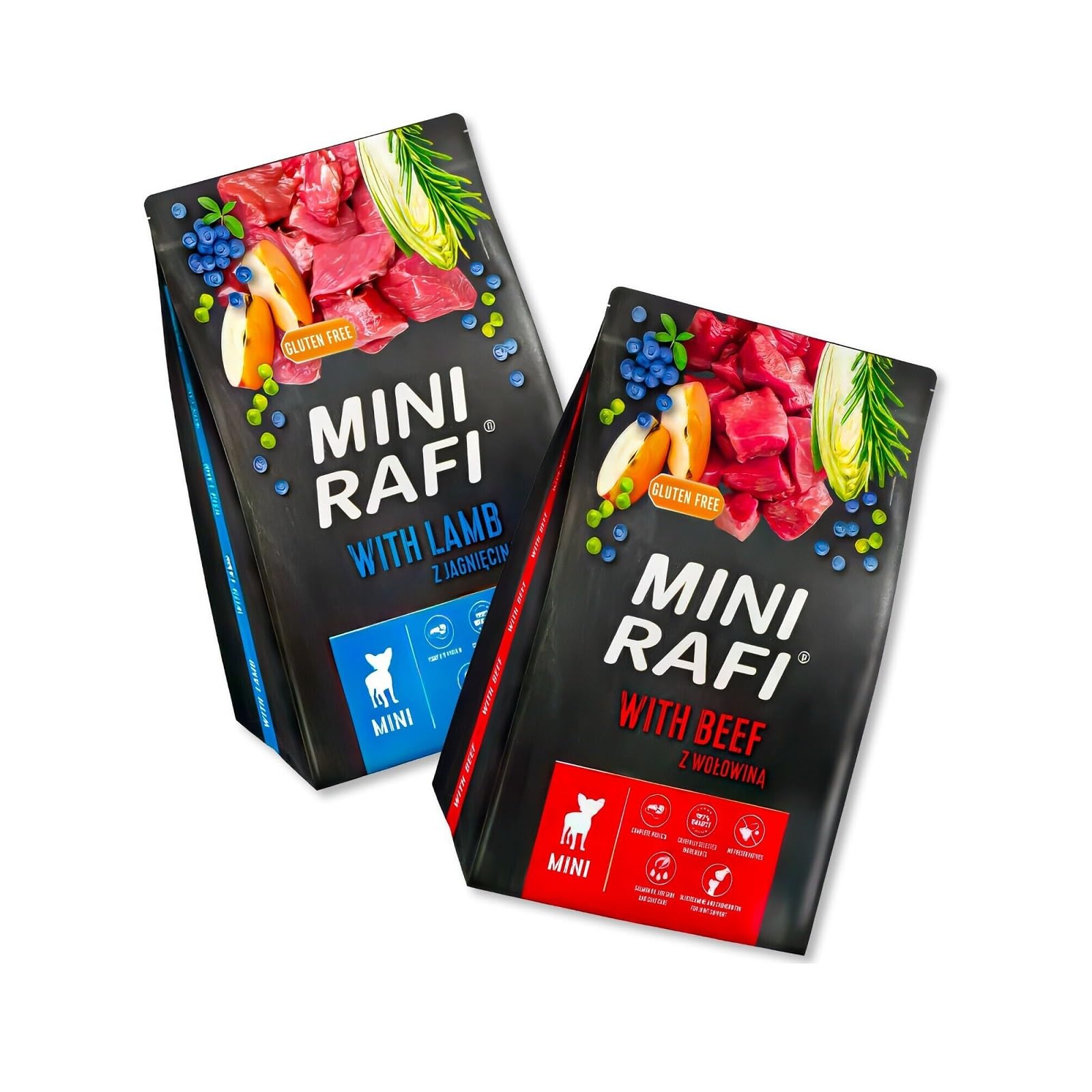 Dry Dog Food - For Small Breed Dogs - RAFI MINI - Complete Dry Food Healthy Nutritious- Dolina Noteci (3kg)