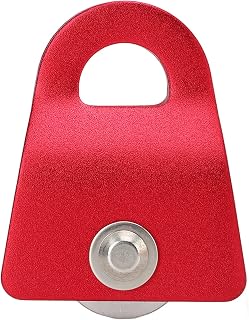 Downhill Side Plate Single Pulley, Avoid Friction Blocking Semicircle Hanging Point Outdoor Climbing Pulley 20KN for Rescue