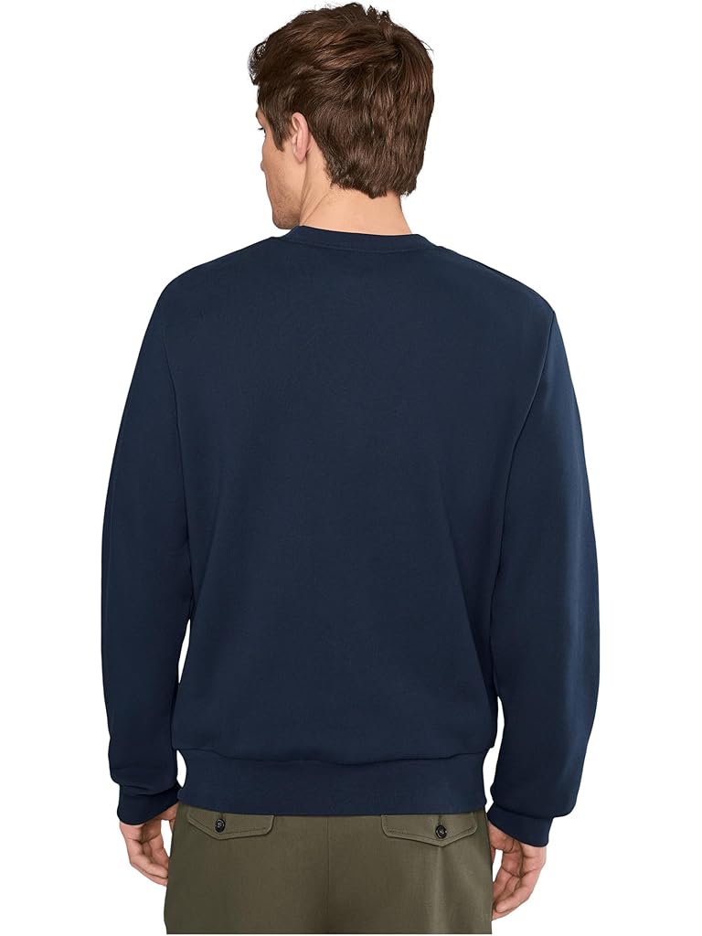 Navy Lacoste Classic Fit Fleece Sweatshirt