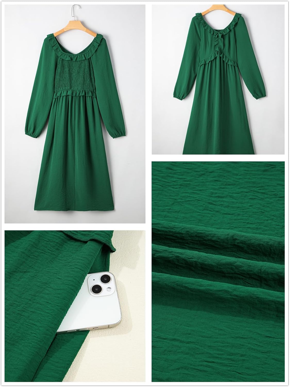 Dokotoo Maxi Dresses Fashion Clothing Spring Dresses 2026 Casual Long Sleeve Wedding Guest Sundress - Image 6