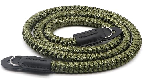 Correa de hombro tejida para cámara de paracaídas compatible con Canon Nikon Sony, Olympus, Pentax, Fujifilm, Panasonic, SLR, DSLR, cámaras