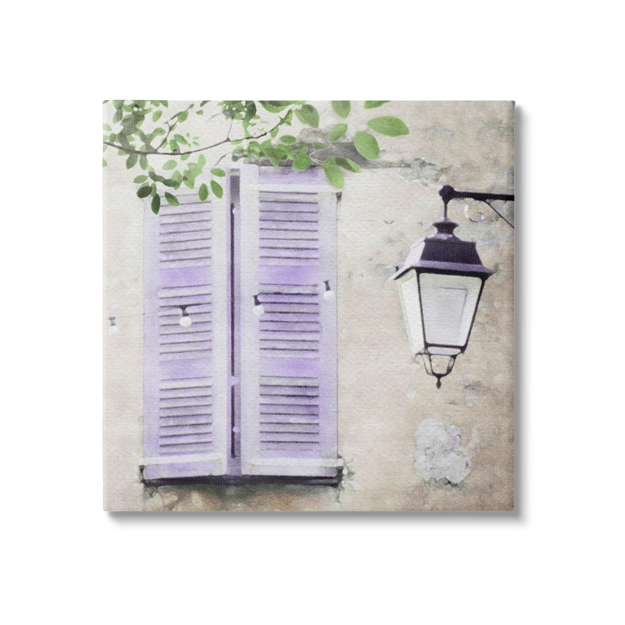 Stupell IndustriesPurple Shutters Scenery Canvas Wall Art by LSR Design Studio