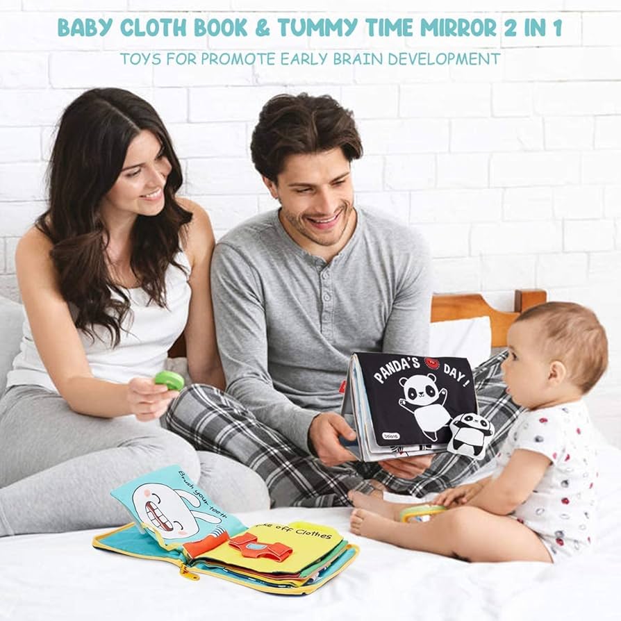Beiens Baby Books Toys, High Contrast Black And White Books Non Toxic – Clean Diet