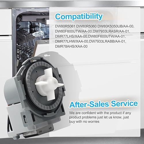 Miniatura 5 de 2025Fabricante de equipo original D.I.Accessa actualizado DD81-01527A (OEM) pieza de repuesto del motor de la bomba de drenaje para lavavajillas