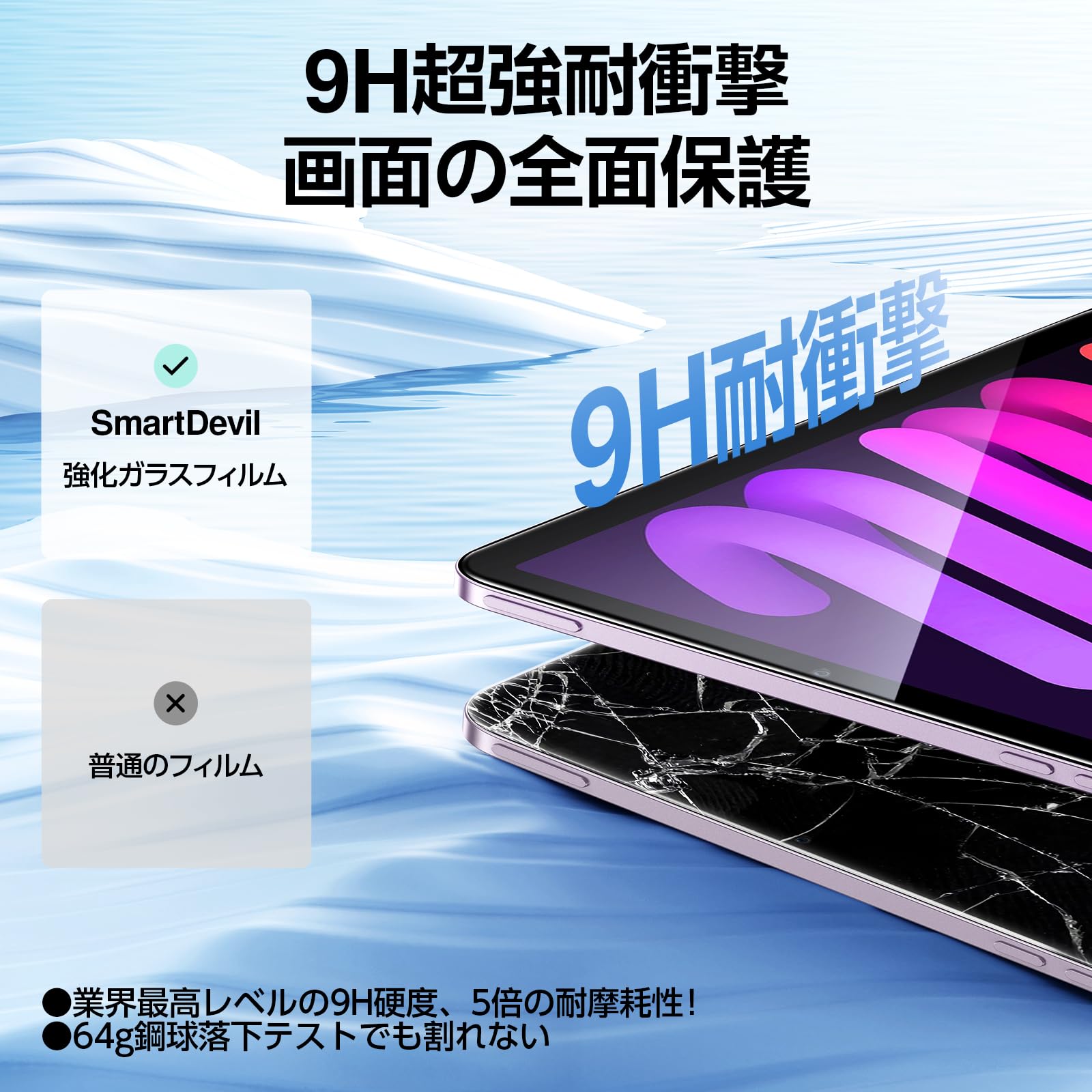 Amazon.co.jp: 【2枚セット】SmartDevil iPad mini7 (A17 Pro)2024 用