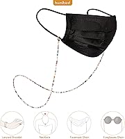 Vista 2 de humlbird Cadena de gafas de sol con cuentas de cristal curativo con perlas para mujer