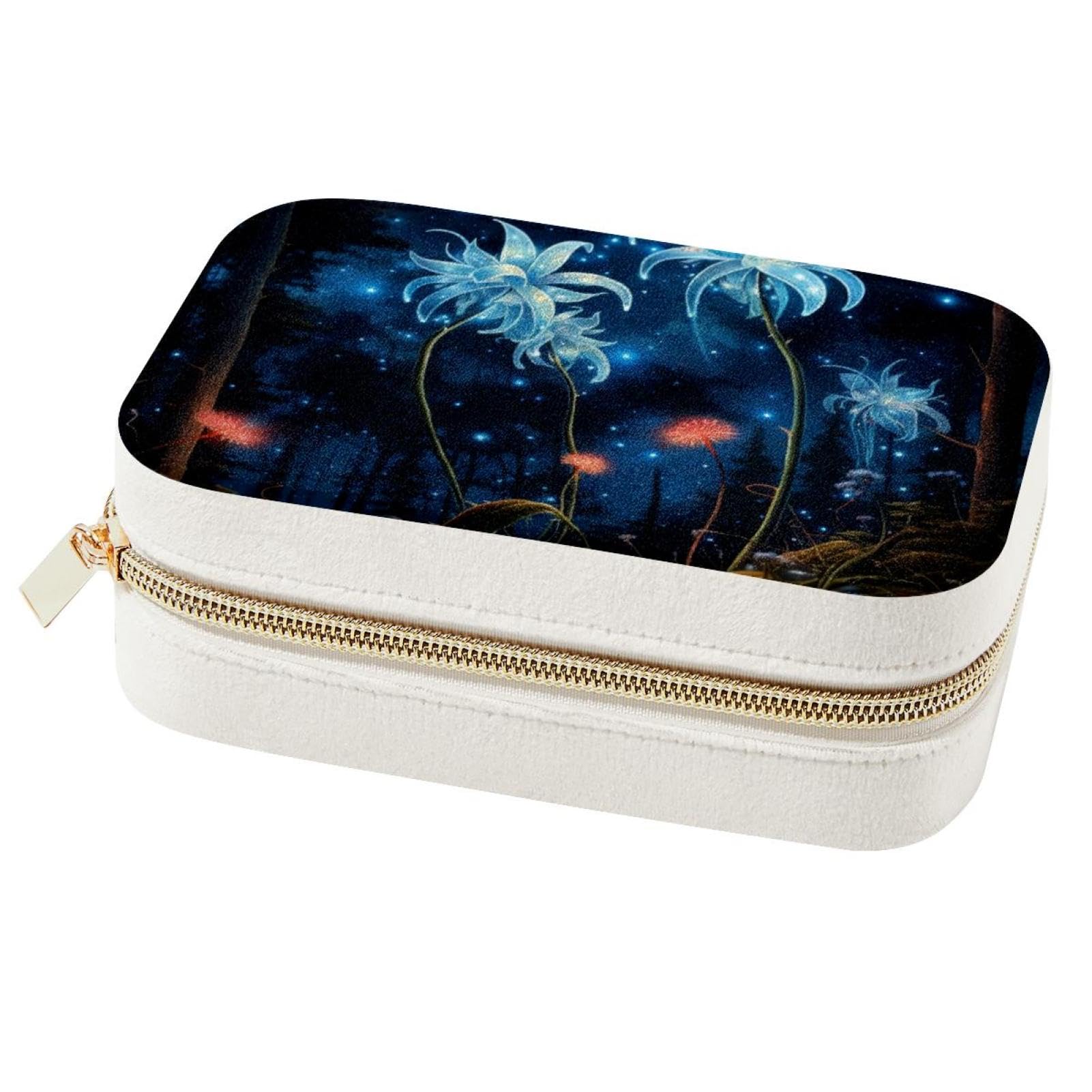 Boîte à bijoux de voyage portable - Organiseur de rangement spacieux pour boucles d'oreilles
