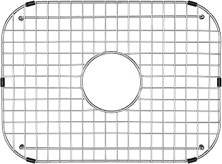 Serene Valley NDG1813C Sink Grid: 18-1/8" x 13-3/8" Stainless Steel Protector, Center Drain, 3-1/2" Corner Radius