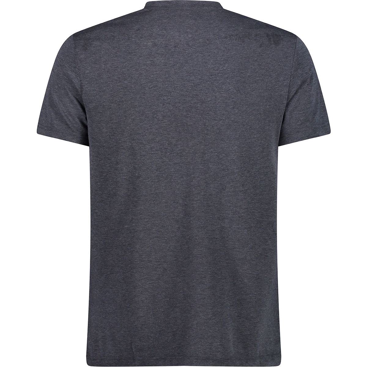 CMP Herren Logo T-Shirt Funktionsshirt Outdoor-Shirt | leicht, schnelltrocknend, antibakteriell ideal für Outdoor & Alltag, Wandershirt, Trekkingshirt, Freizeit, Bekleidung