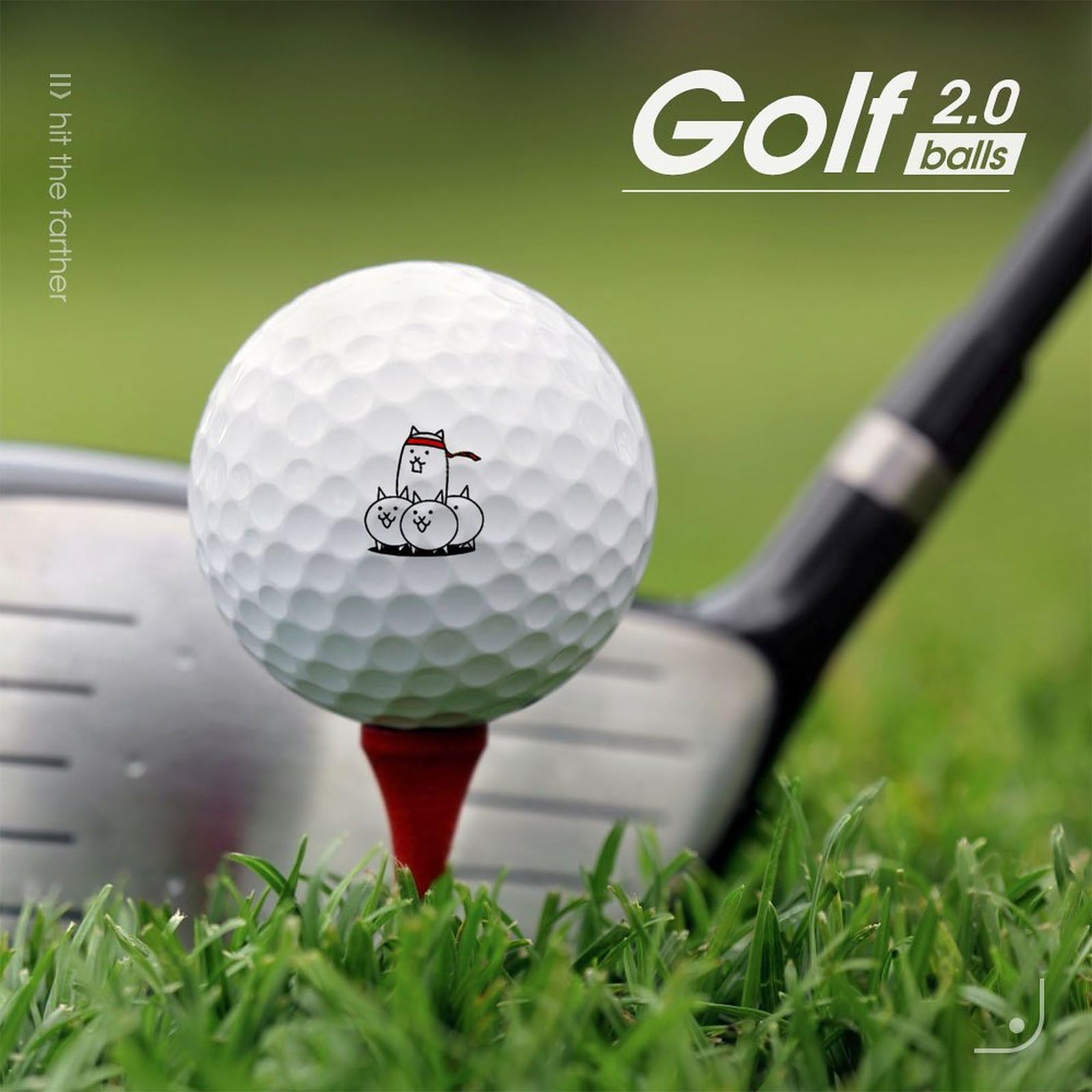 Amazon.co.jp: にゃんこ大戦争 ゴルフボール メンズ ゴルフグッズ 練習