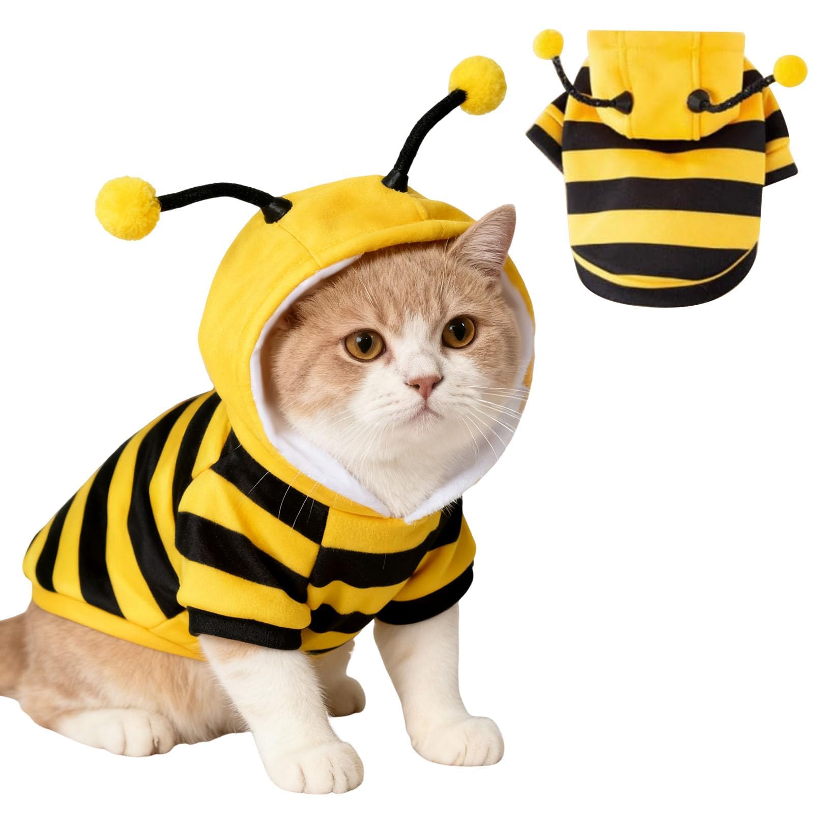 Bee Cat Costume Hoodie Cosplay