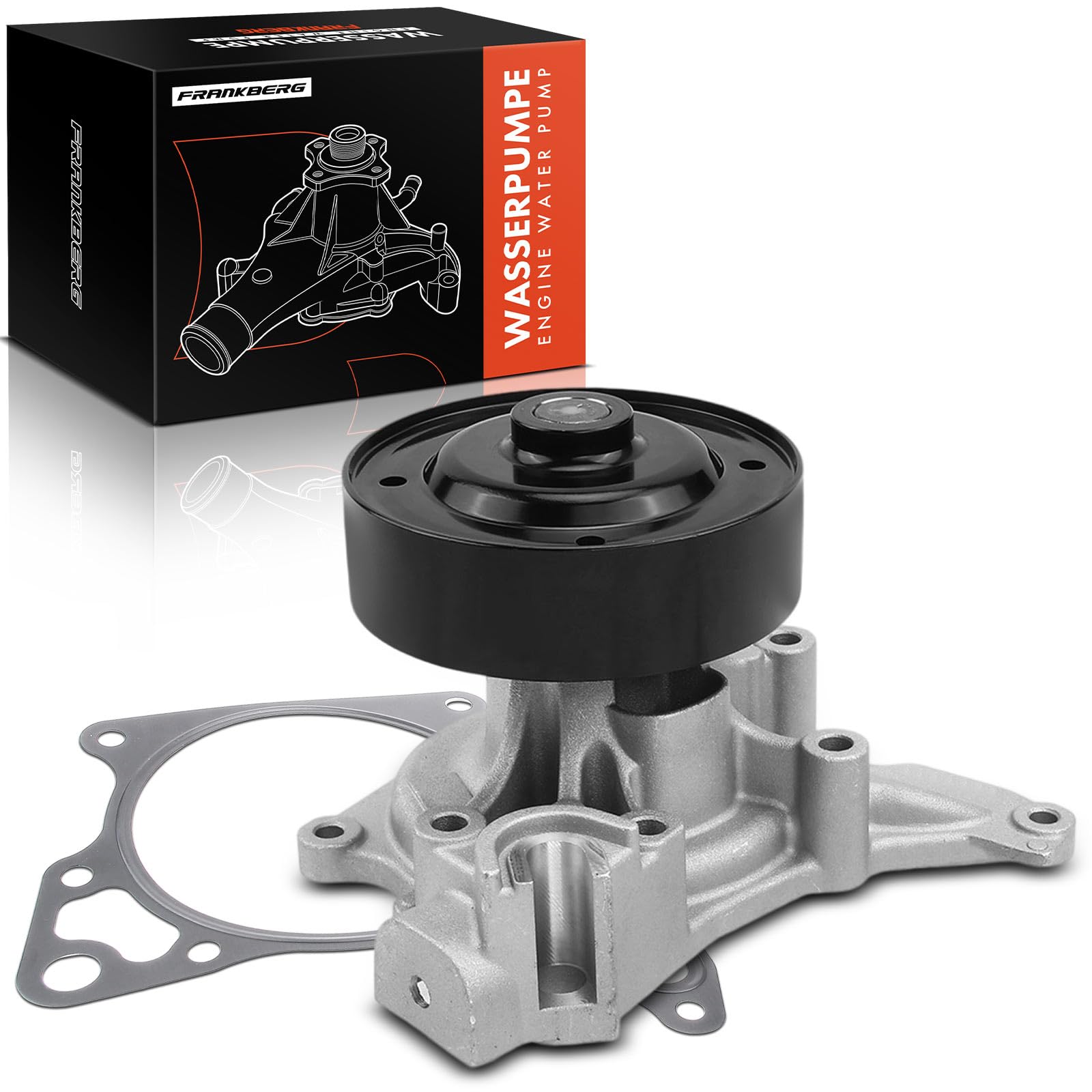 Frankberg Bomba de agua bomba de refrigerante SH0115100 | Compatible con: CX-5 KF, 3 BM BN, 6 Kombi GJ GL, CX-5 GH KE, 3 Saloon BM BN, 6 Saloon GJ GL