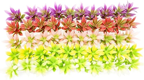 Miniatura 7 de 50 piezas de plantas en miniatura artificiales arbustos verdes modelo para mini casa de muñecas 1:12 jardín de hadas ferrocarril simulado paisaje