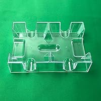 Vista 3 de Yuanhe Bandeja transparente de 2 barajas para naipes de Canasta - Sin base giratoria