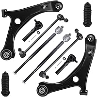 Vista 2042 de Detroit Axle - Kit de suspensión delantera de 10 piezas para Chevy Aveo Aveo5 Pontiac G3 Wave 2 Ready Struts Assembly 2 Enlaces de barra