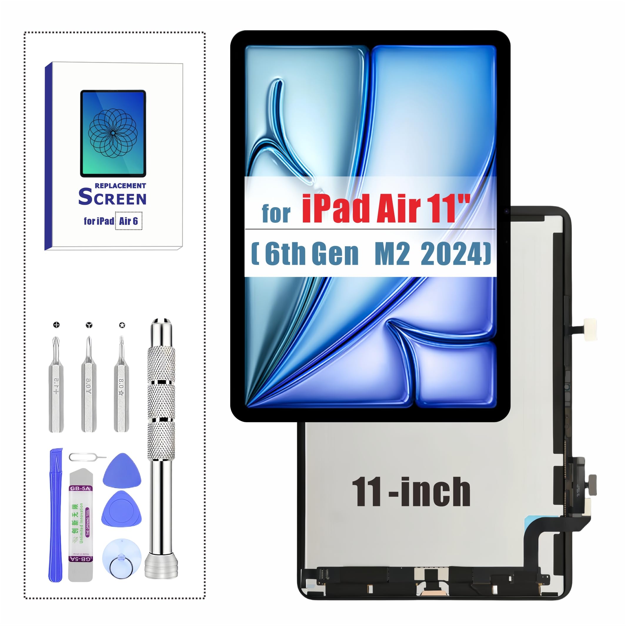 Amazon.com: ZTR for iPad Air 6 6th 11'' (2024) M2 Screen