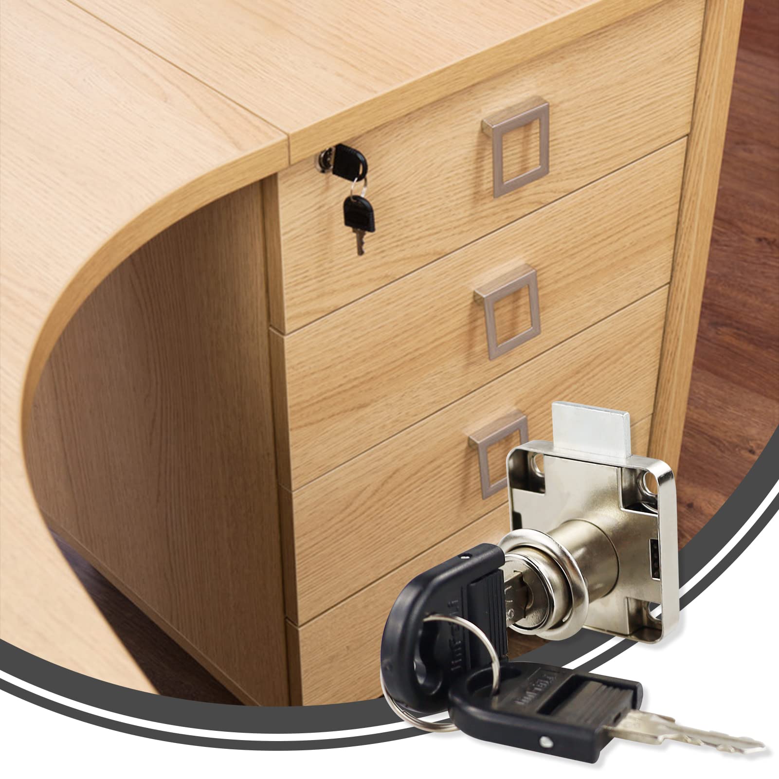 2 pezzi lucchetti di sicurezza per cassetti, chiusura magnetica per ante, calamite per mobili chiusura, per cassetta delle lettere, cassetti, armadietti