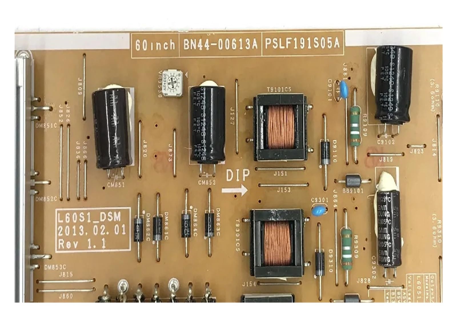 Scheda di alimentazione BN44-00613A PSLF191S05A L60S1_DSM. Compatibile con Samsung. Scheda di alimentazione originale per TV Accessori TV professionali
