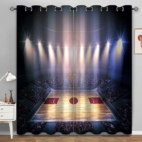 Miniatura 24 de Aimego - Cortinas opacas de madera rústica, puerta de granero, cortinas de madera marrón, casa de campo, decoración para dormitorio, sala de estar,