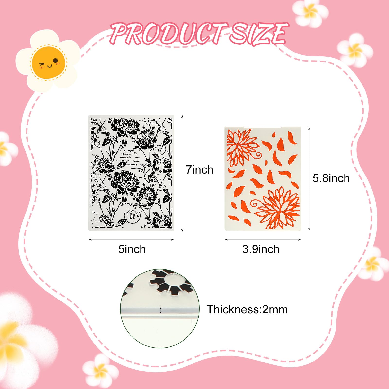 Mumufy 32 Pcs Embossing Folders for Card Making DIY Plastic Embossing Stencil Paper Card Decorating Mold for Scrapbook Photo Album DIY Craft, 5.8 x 3.9 Inch