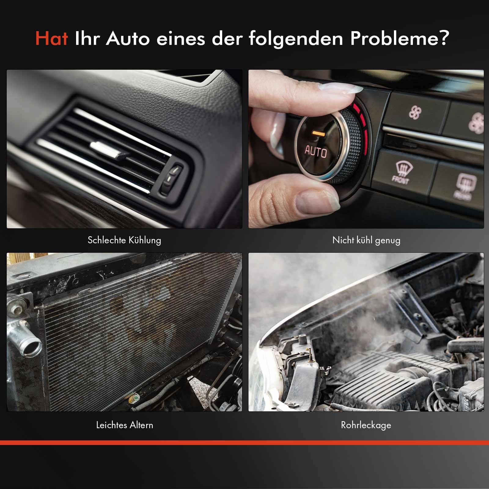 Frankberg Kondensator Klimaanlage Kompatibel mit 1er F20 F21 2010-Heute 2 Coupe F22 F87 2013-Heute 3er F30 F31 F80 2011-2019 4 Coupe F32 F82 2013-2020 Replace# 64509218121