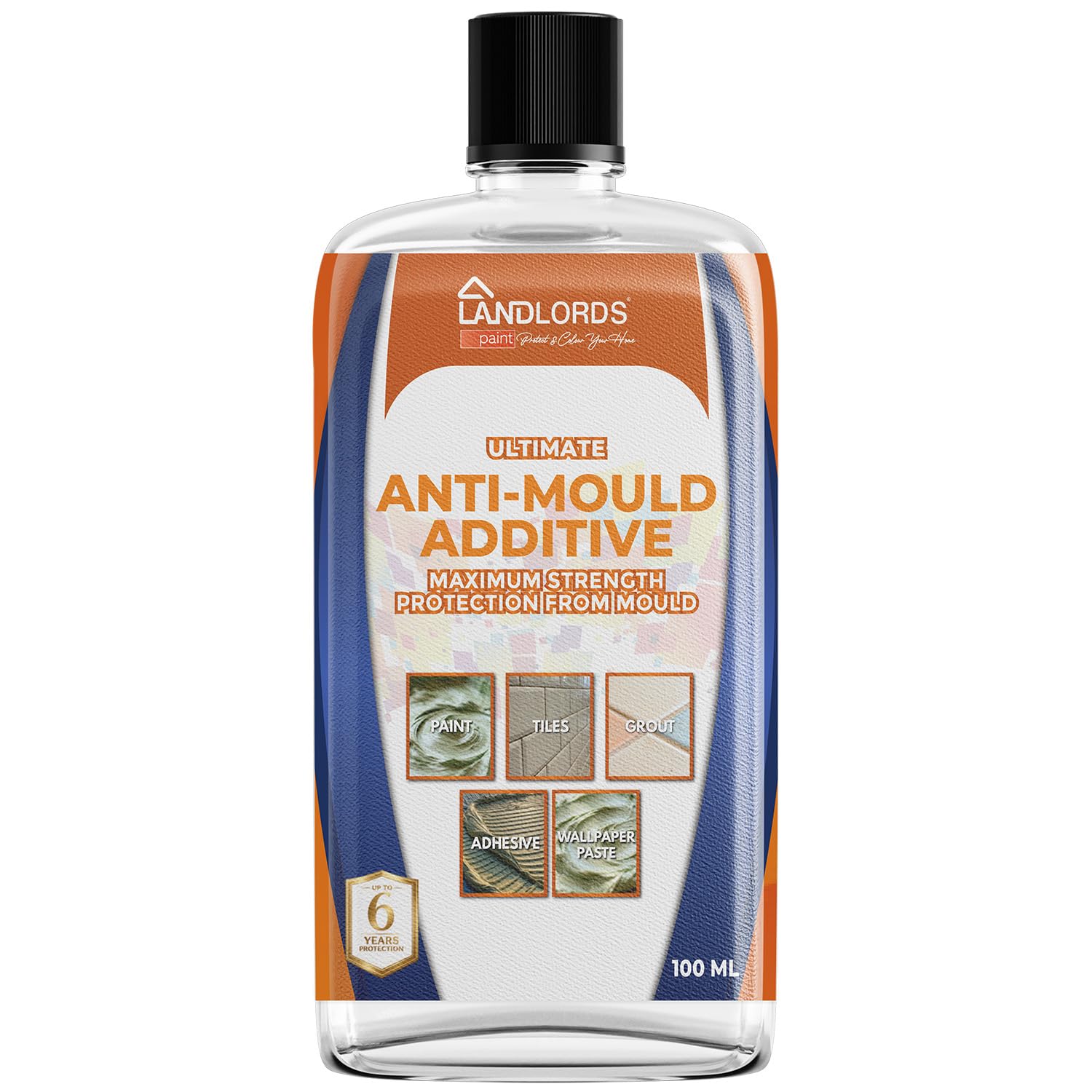 Landlords Paint ‎No Color Landlords Anti-Mould Additive 100Ml Concentrate – Add Long-Lasting Mould Resistance To Paint, Wallpaper Paste & Grout – Prevents Black Mould For Up To 5 Years Without Affecting Paint Finish