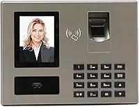 Relógio de Ponto 4 Em 1 Cartão de Senha de Impressão Digital Com Reconhecimento Facial Chinês e Inglês Máquina de Atendimento de Funcionários Máquina de Cartão de Ponto de
