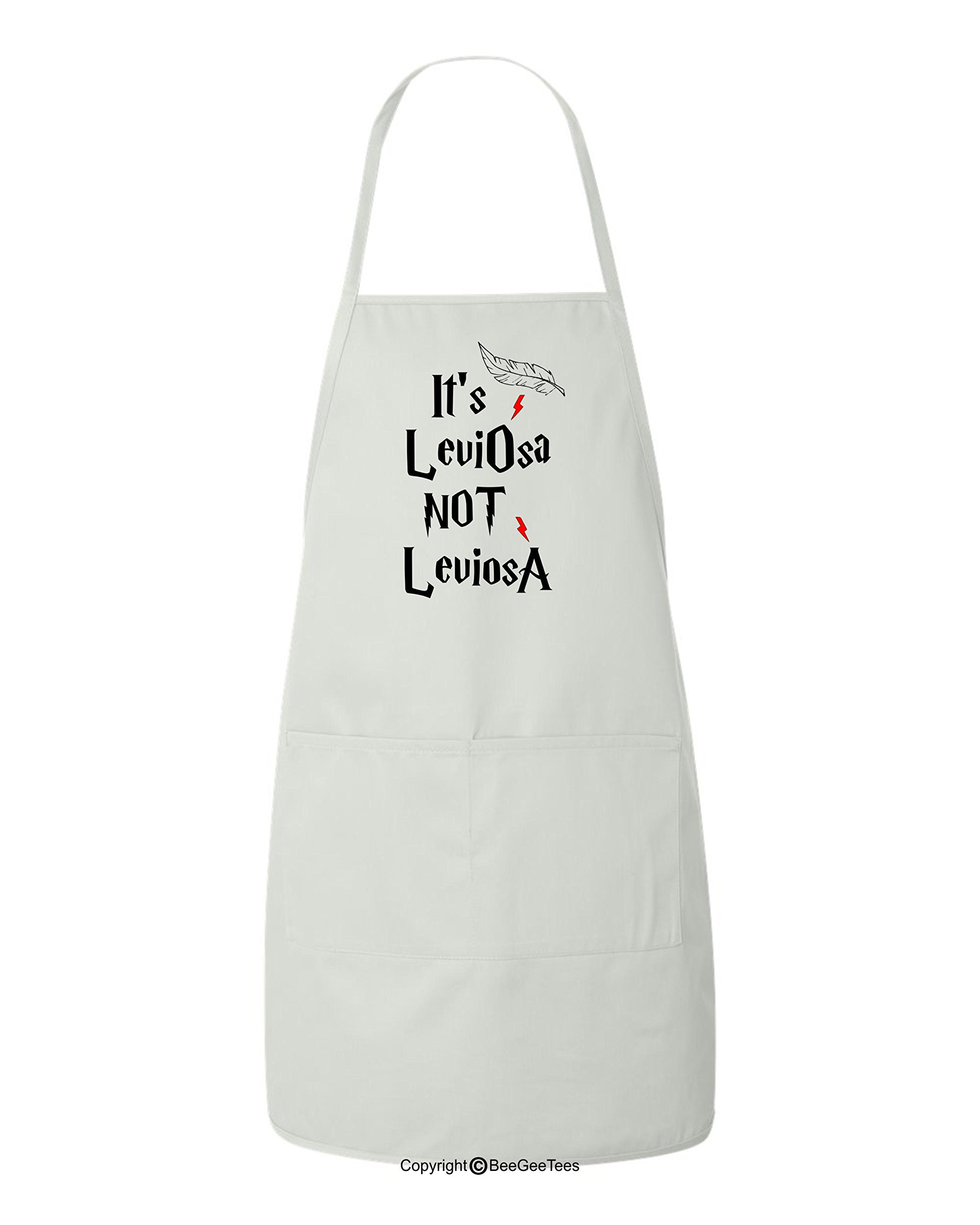 It's Leviosa Not Leviosa Funny Wizard Inspired Wizard BBQ Kitchen Apron