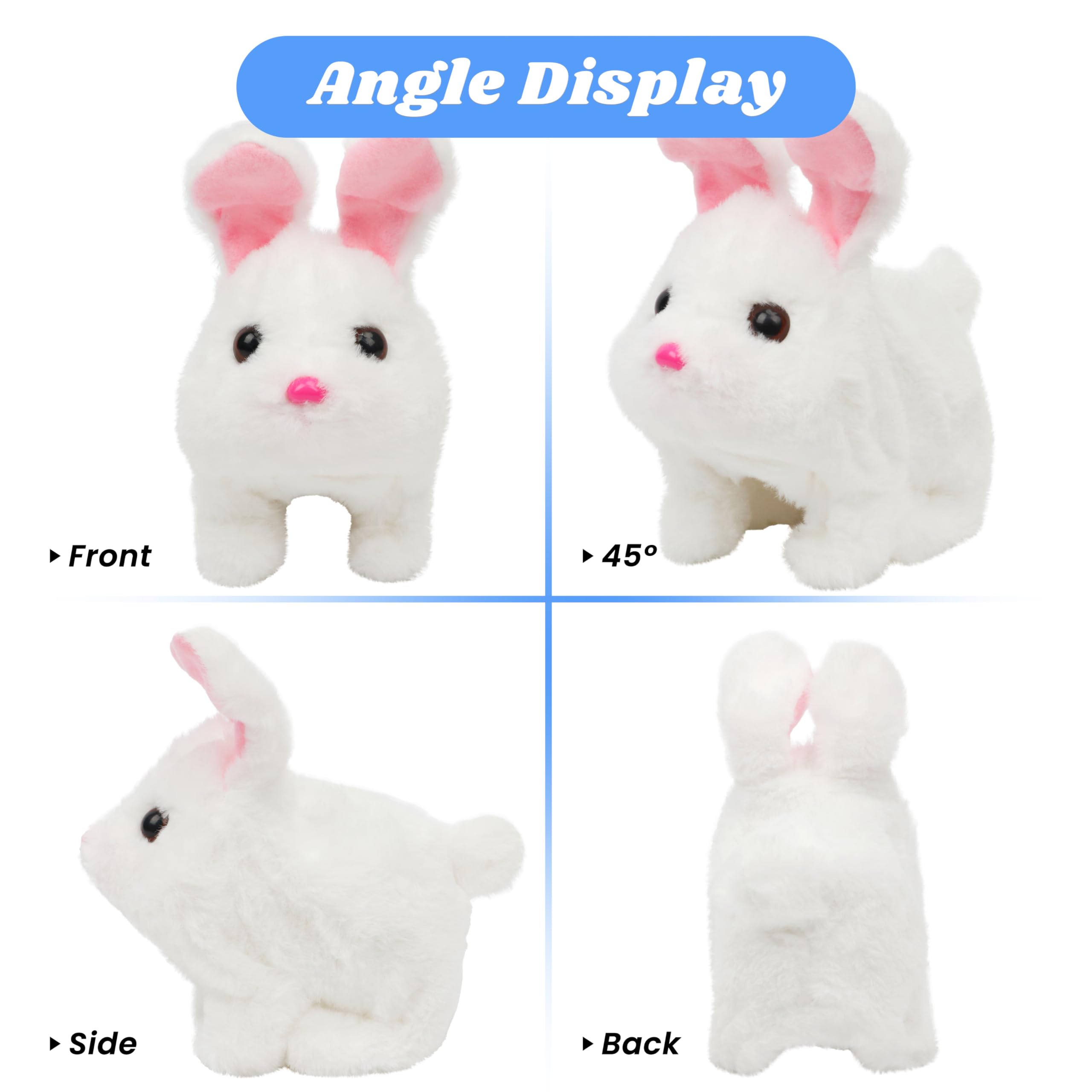 Hobble Rabbit Snapklik.com : Hopearl Hopping Chubby Rabbit Interactive Electronic Pet ...