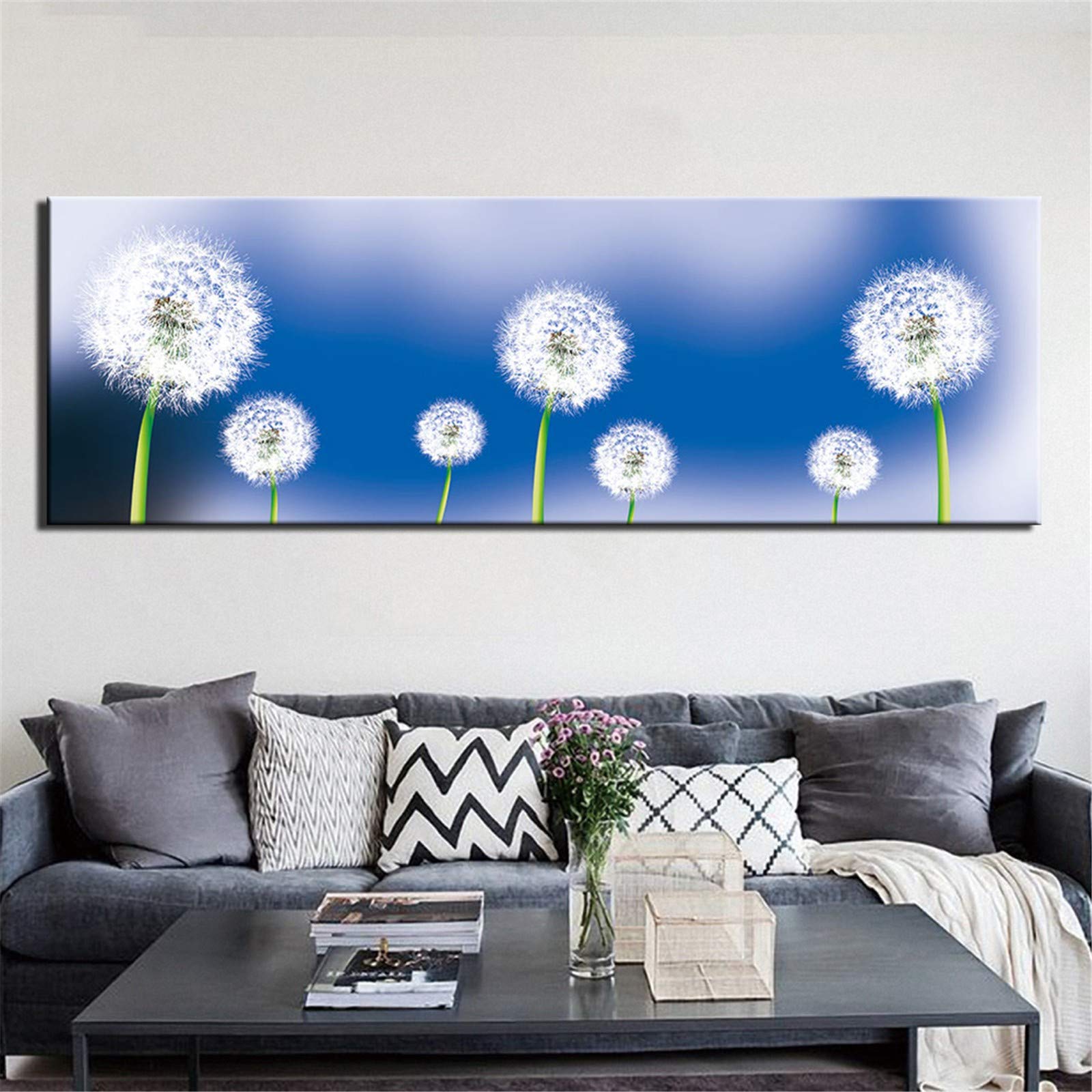 Grand Diamond Painting Pissenlit pour Grand Mur Vide de Salon