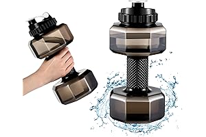 2 Pack Dumbbell Gym Swirl Water Bottle