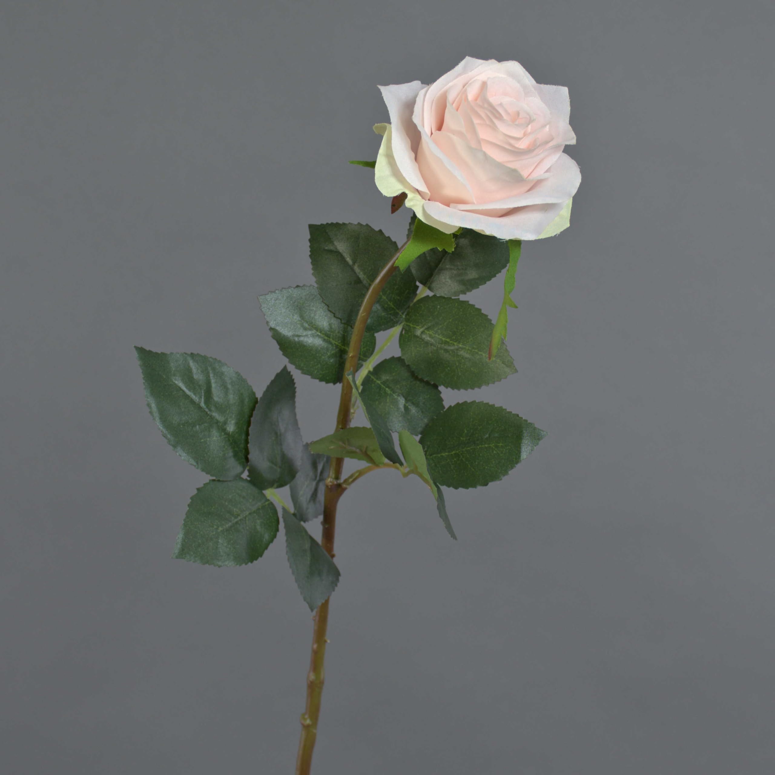 Artplants Light Pink Artificial Plant Rose Brina, 28''/70Cm,