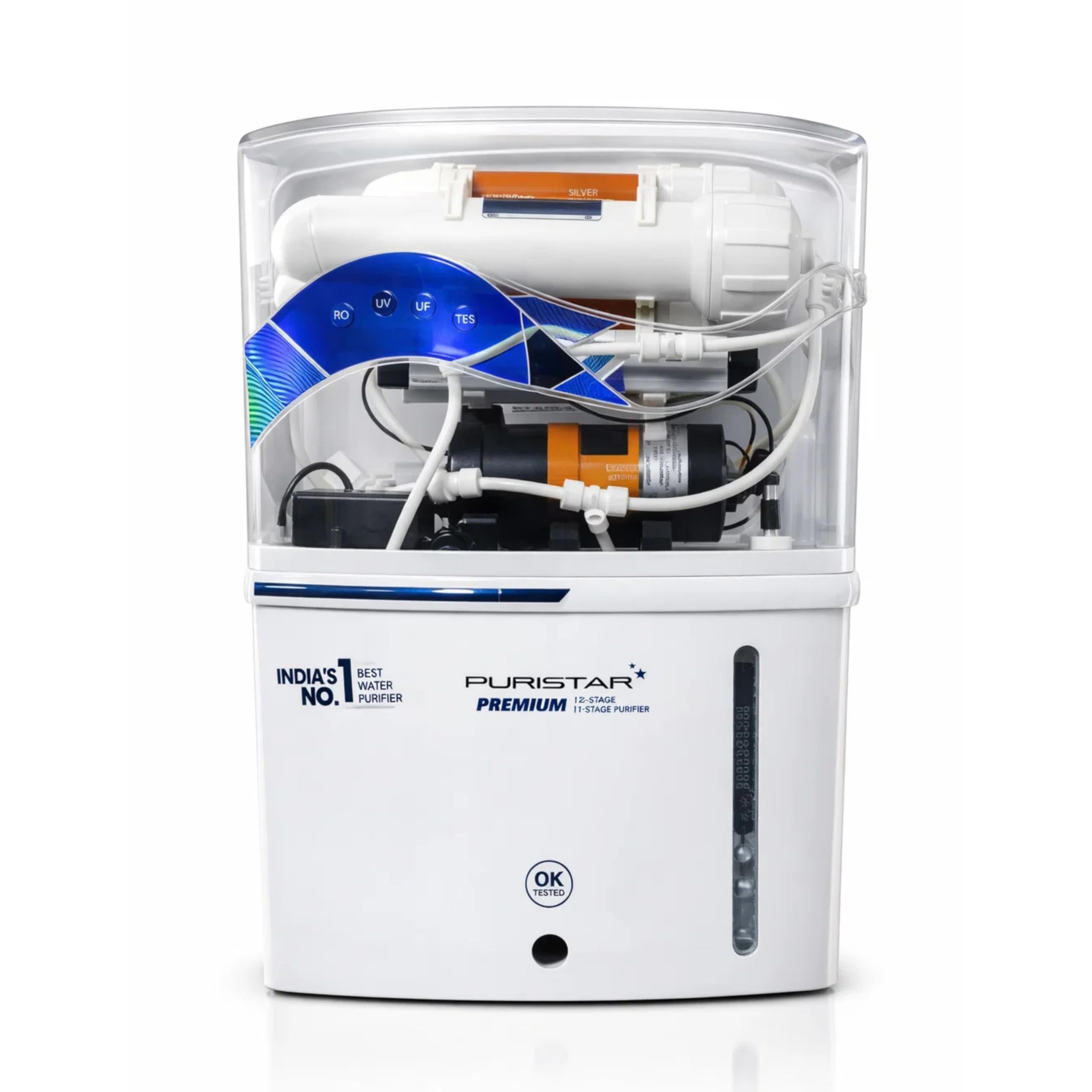 Puristar Premium RO+UV+UF+TDS Water Purifier | 12 Stage / 11 Stage Advanced Filtration | Mineral Rich Drinking Water System | Wall Mounted RO Purifier for Home & Office-image-10