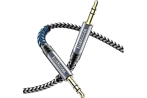 BlueRigger 3.5mm Stereo Audio Cable | Enhanced 25FT Aux Cable